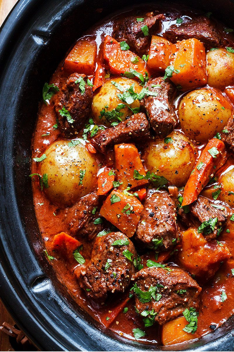 Recipes Beef Stew
 Slow Cooker Beef Stew Recipe with Butternut Carrot and