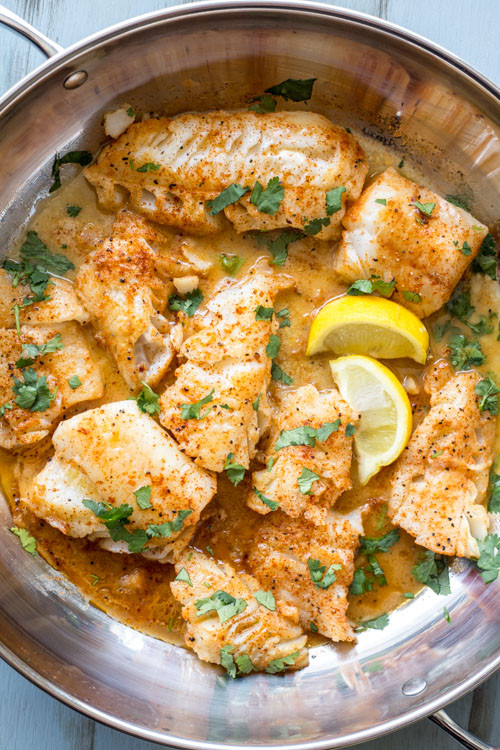Recipes For Cod Fish
 Buttered Cod in Skillet VIDEO Valentina s Corner