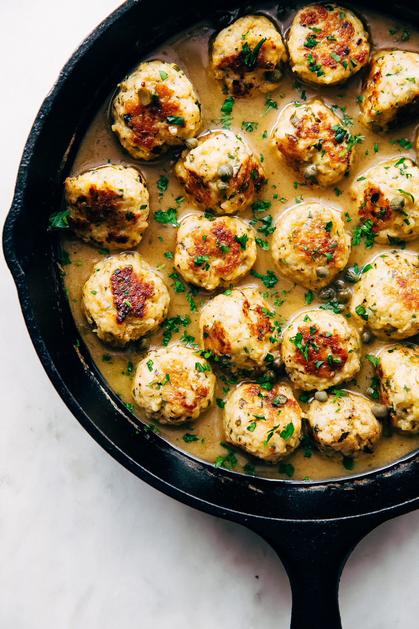 Recipes Using Ground Chicken
 Rustic Chicken Piccata Meatballs Recipe