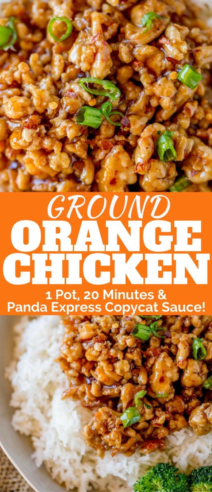 Recipes Using Ground Chicken
 Ground Orange Chicken is made in one pan and only takes 20