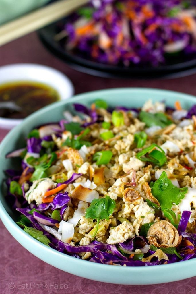 Recipes Using Ground Chicken
 Chicken Larb Salad With Red Cabbage
