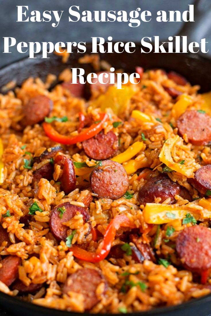 Recipes With Italian Sausage And Rice
 Easy Italian Sausage And Peppers With Rice Skillet Recipe