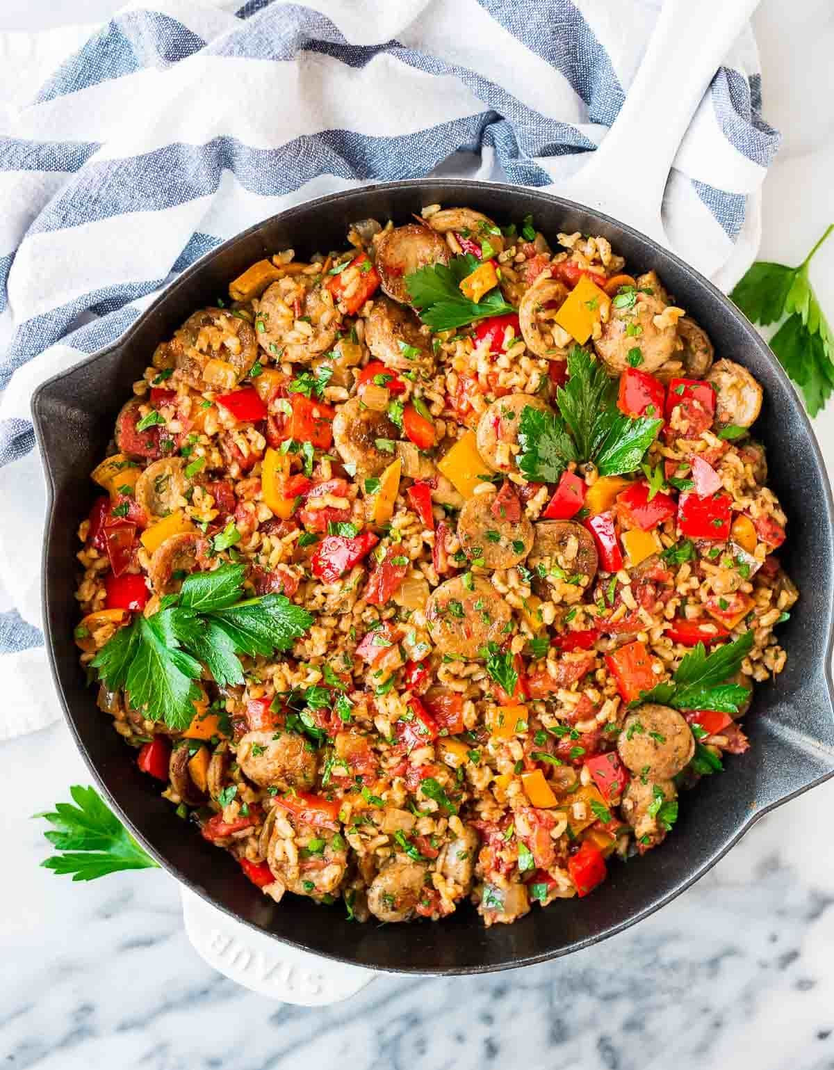 Recipes With Italian Sausage And Rice
 Italian Sausage and Rice Casserole e Pan Meal