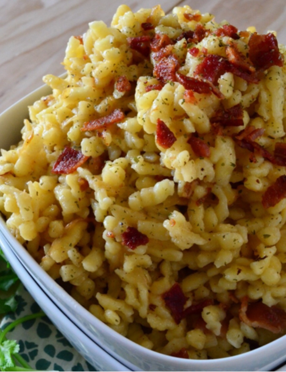 Recipes With Spaetzle Noodles
 cookiescrumbsandchickens Bacon Caramelized ion Spaetzle