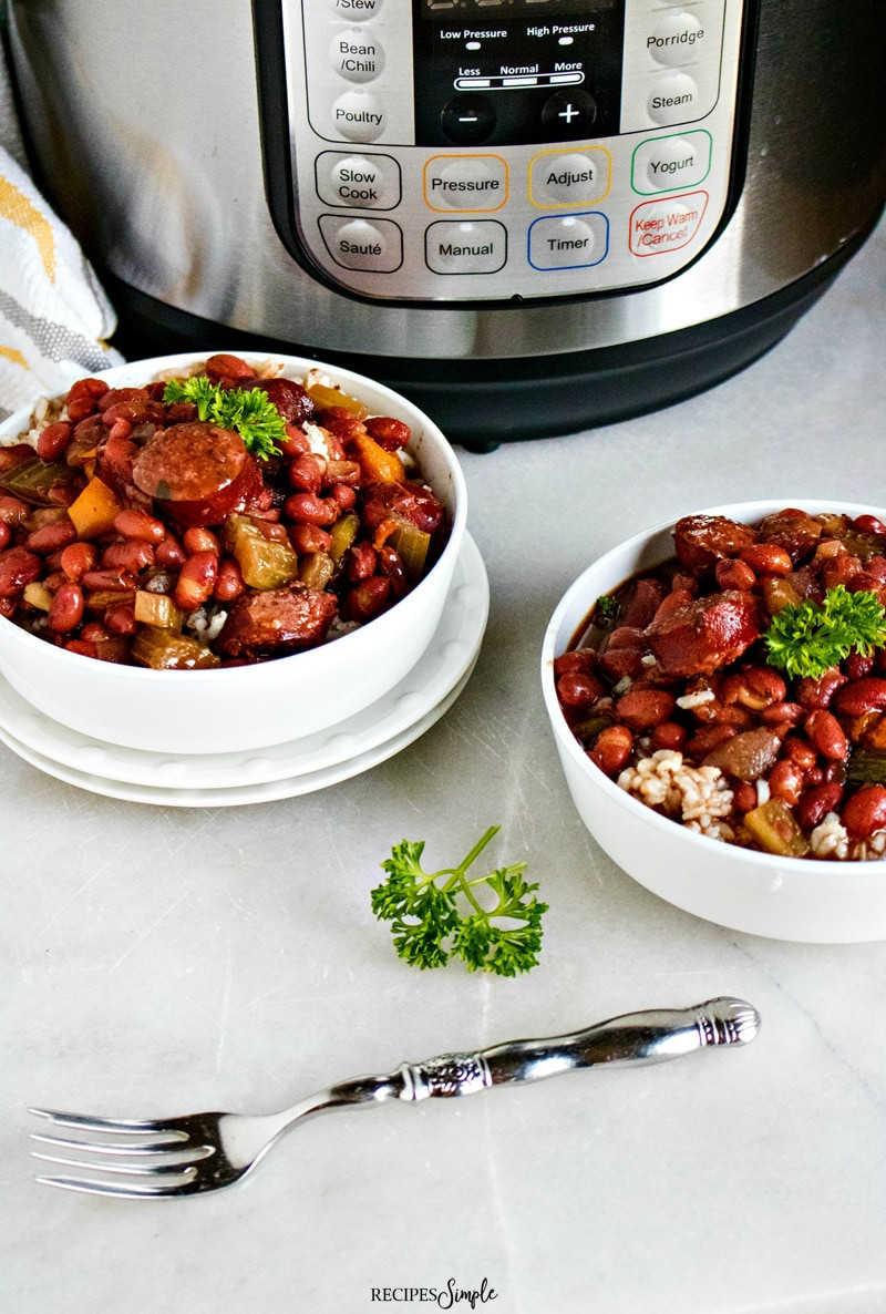 Red Beans And Rice Recipe Instant Pot
 Instant Pot Red Beans and Rice With Sausage Recipes Simple