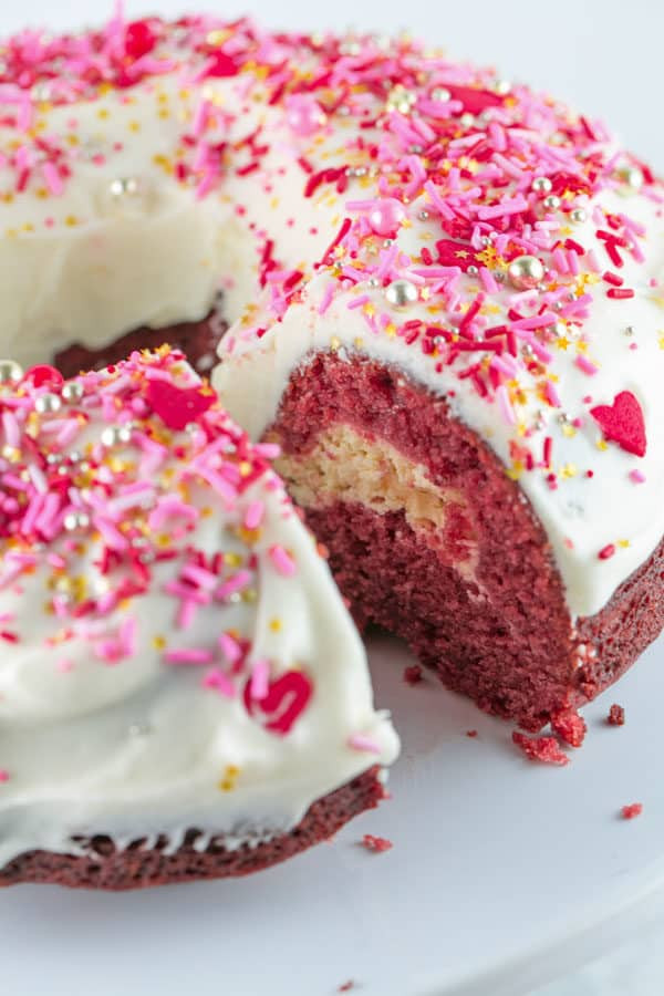 Red Velvet Bundt Cake
 Red Velvet Cream Cheese Swirl Bundt Cake