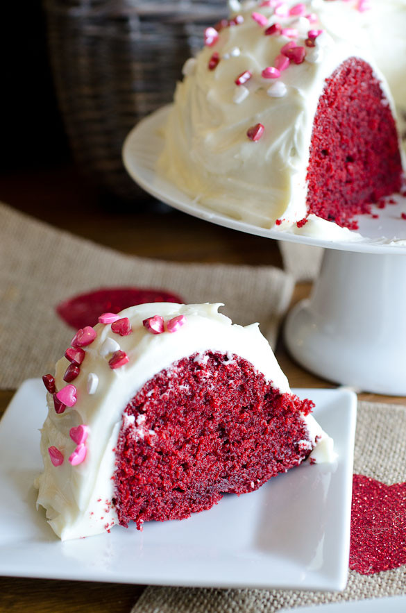Red Velvet Bundt Cake
 Red Velvet Bundt Cake with Cream Cheese Frosting