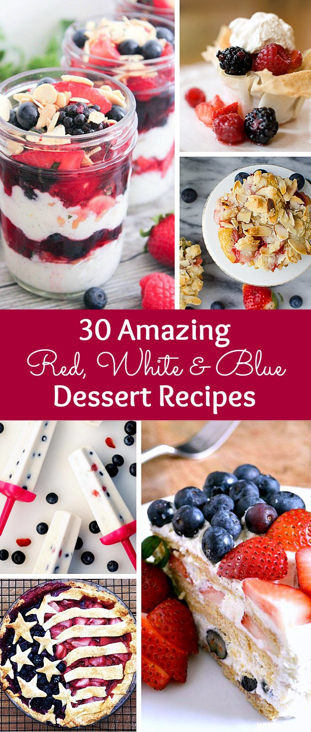 Red White And Blue Desserts Recipes
 30 Red White and Blue Dessert Recipes