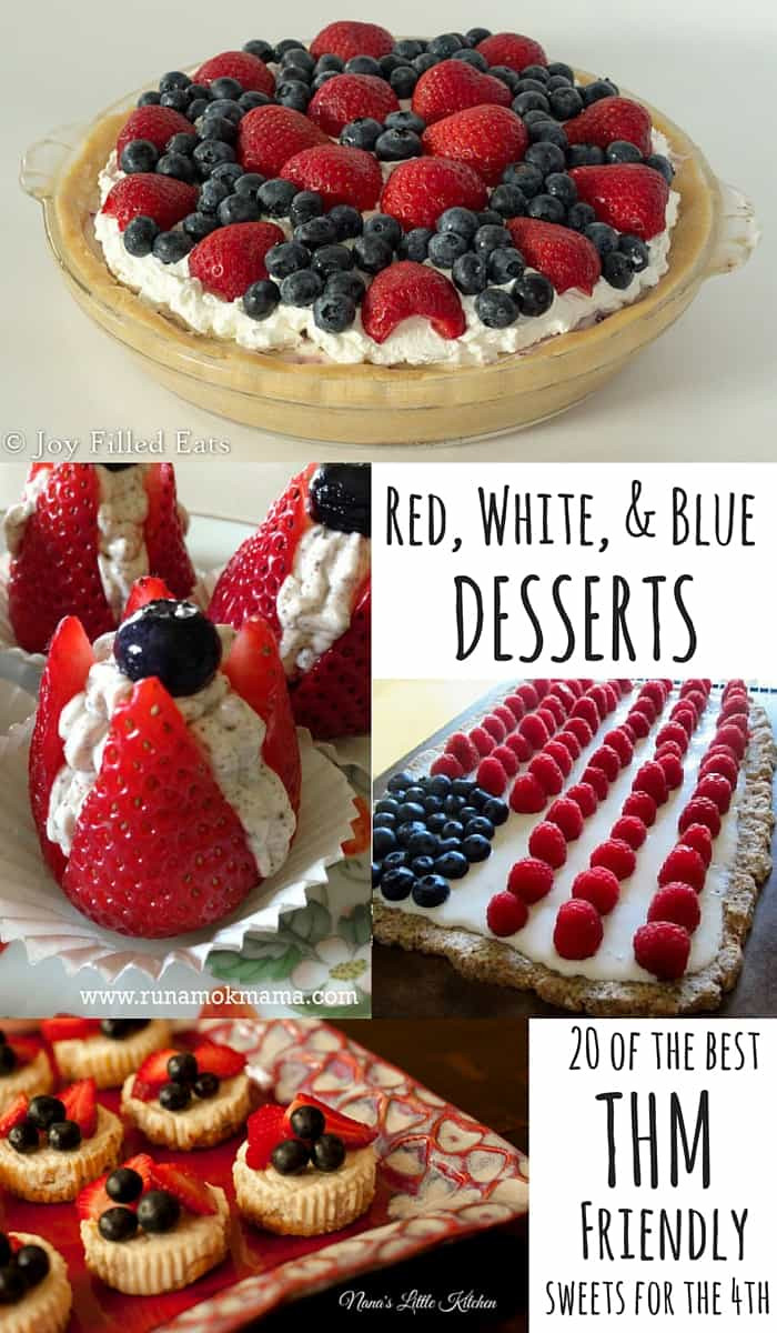 Red White And Blue Desserts Recipes
 Red White & Blue Desserts 20 THM Friendly Joy Filled