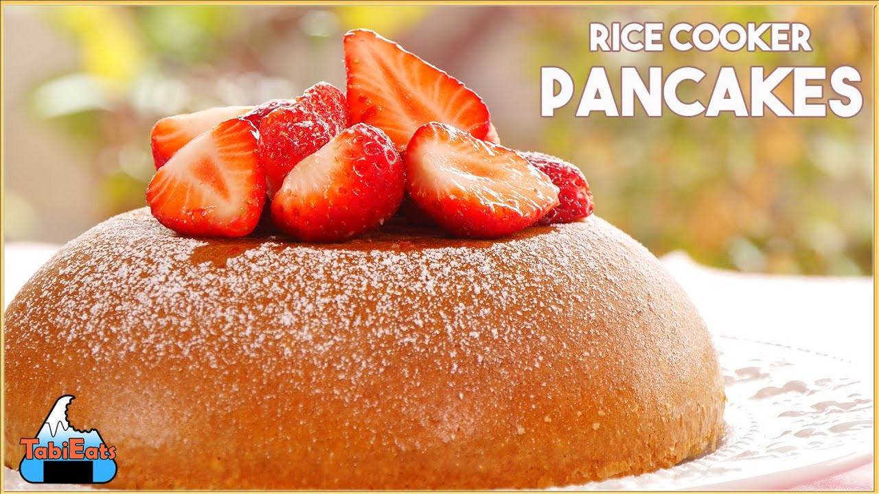Rice Cooker Pancakes
 Rice Cooker Pancake with Strawberries Easy Recipe 【超簡単】炊飯