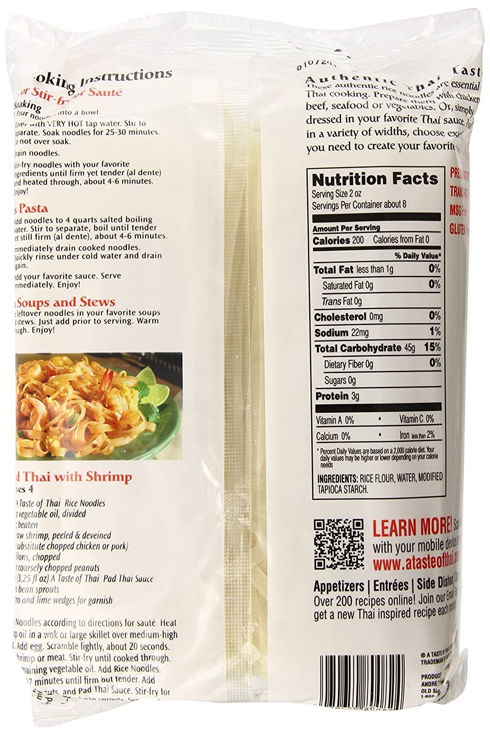 Rice Noodles Ingredients
 rice noodle ingre nts