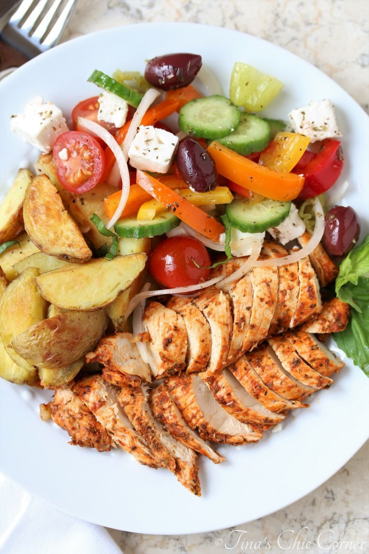 Roasted Chicken Salad
 Roasted Chicken Potatoes and Salad – Tina s Chic Corner