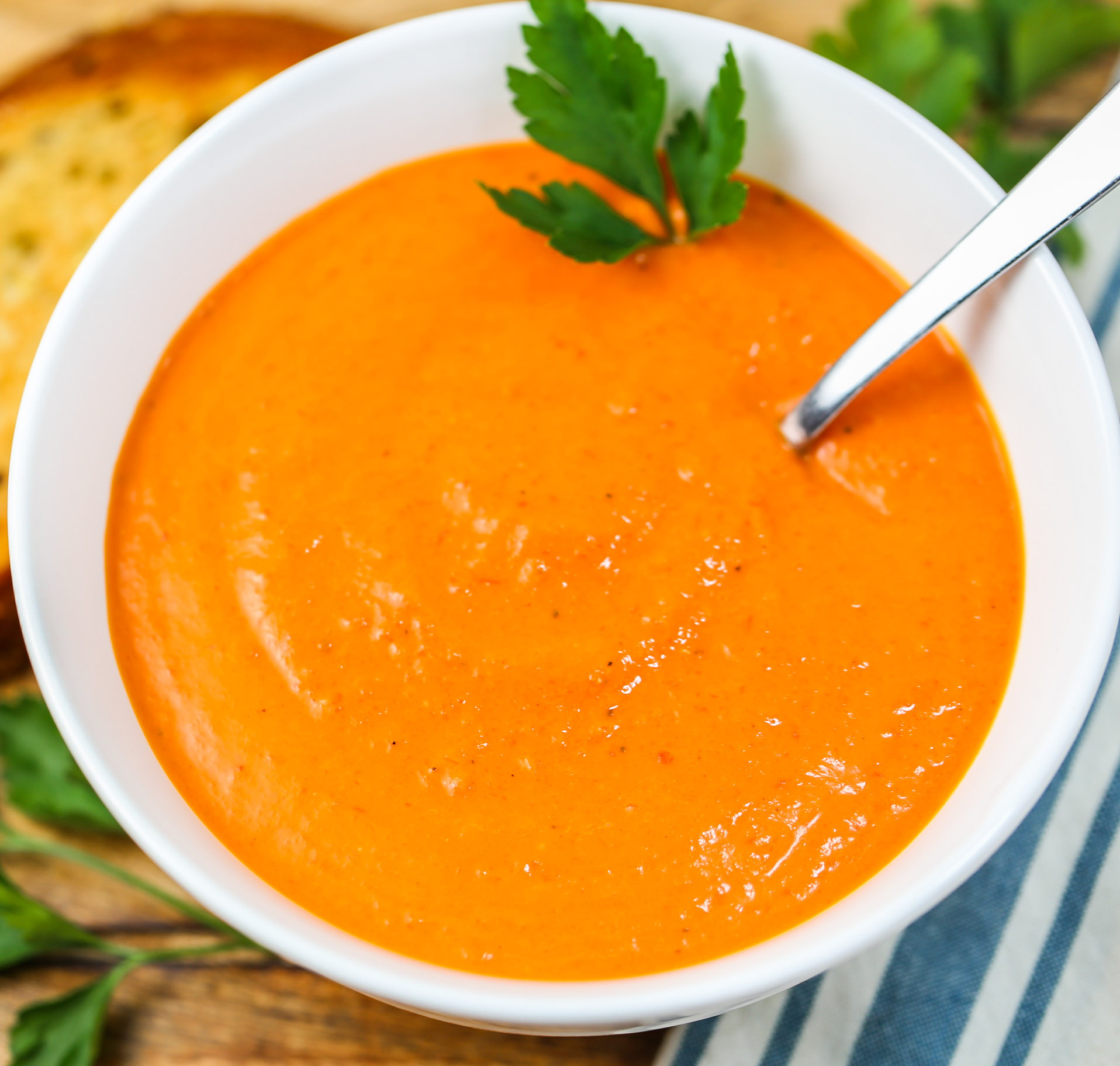 Roasted Red Pepper And Tomato Soup
 Roasted Red Pepper Tomato Soup