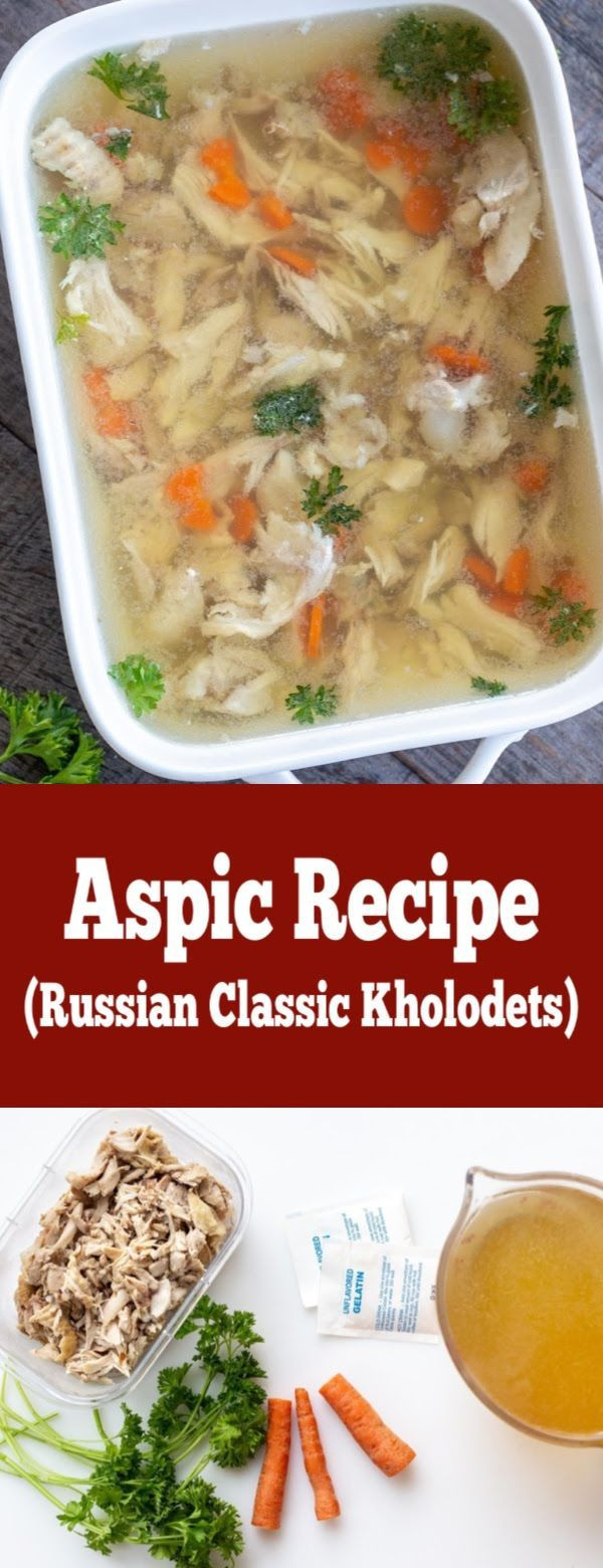 Russian Side Dishes
 A CLASSIC Russian cold served dish Made of meat and herbs