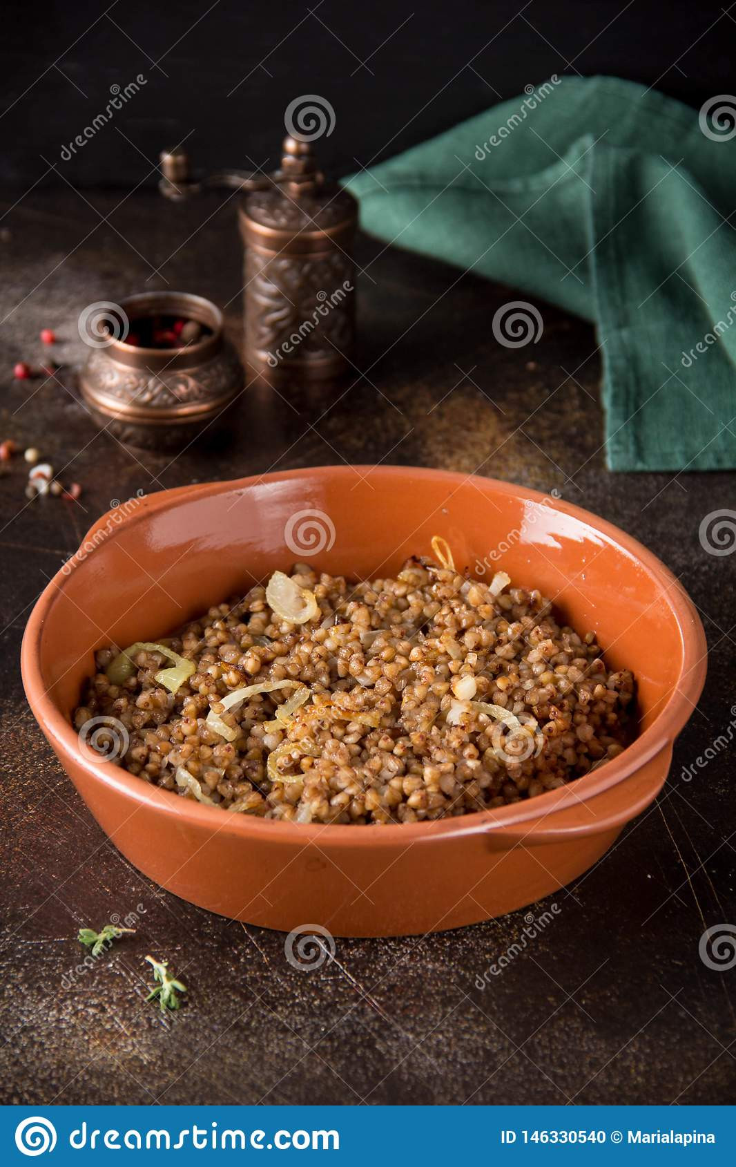 Russian Side Dishes
 Russian Traditional Side Dish Buckwheat Porridge With
