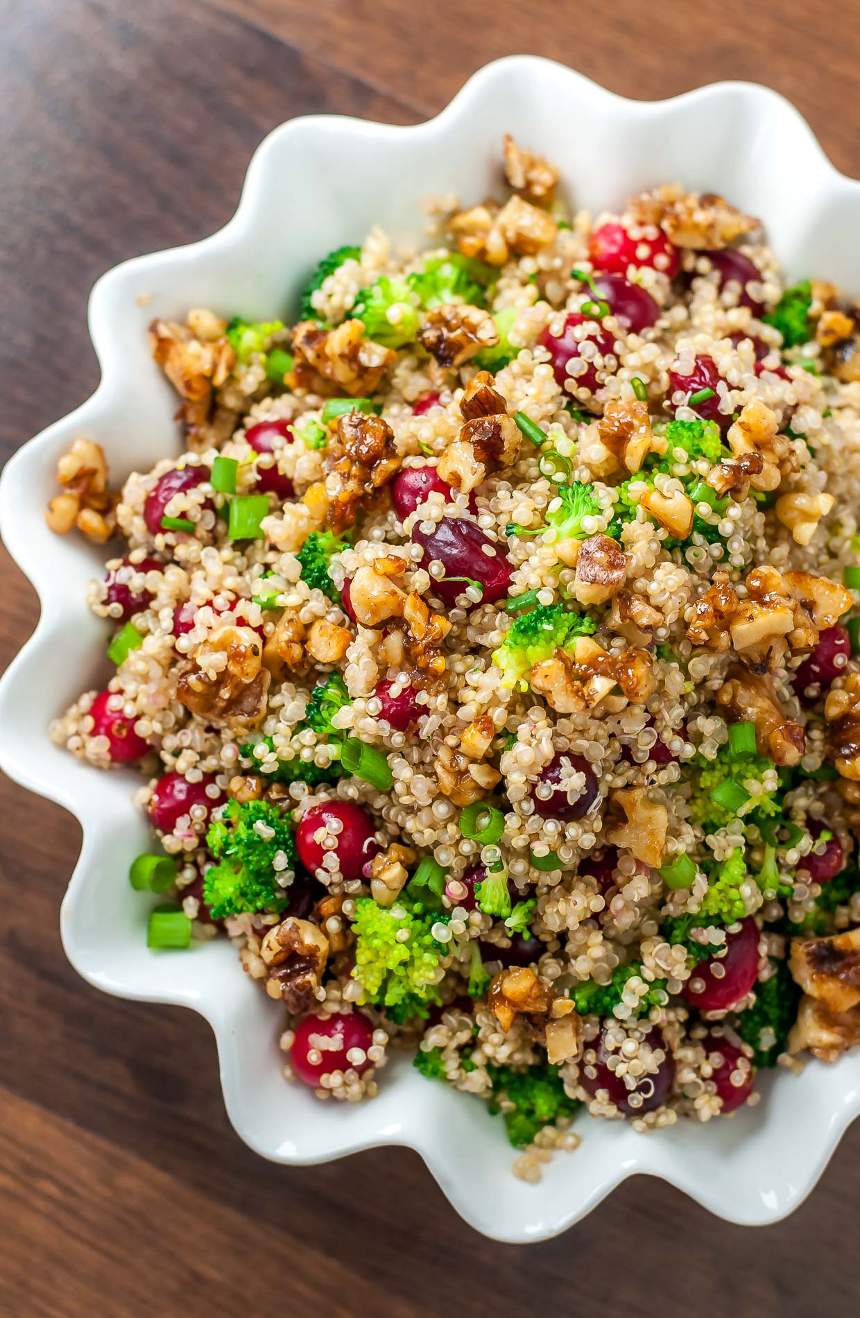 Salads with Quinoa Luxury Cranberry Quinoa Salad with Can D Walnuts