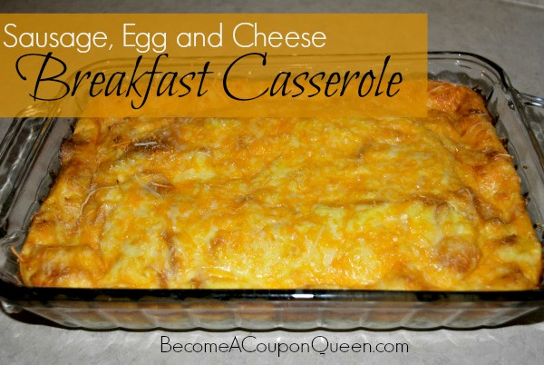 Sausage And Egg Casserole No Bread
 breakfast sausage egg casserole without bread