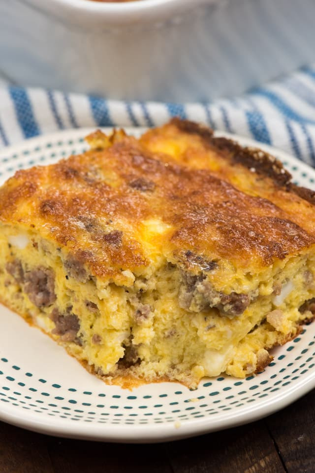 Sausage And Egg Casserole No Bread
 Cheesy Sausage Egg Casserole Crazy for Crust