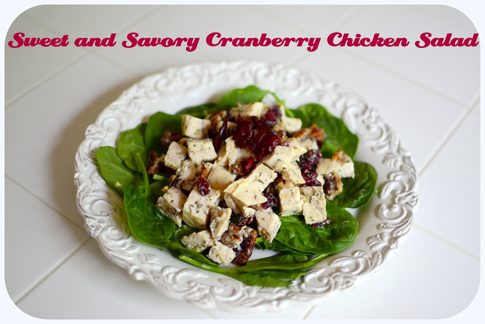 Savory Chicken Salad
 Jane of all Trades Sweet and Savory Cranberry Chicken Salad