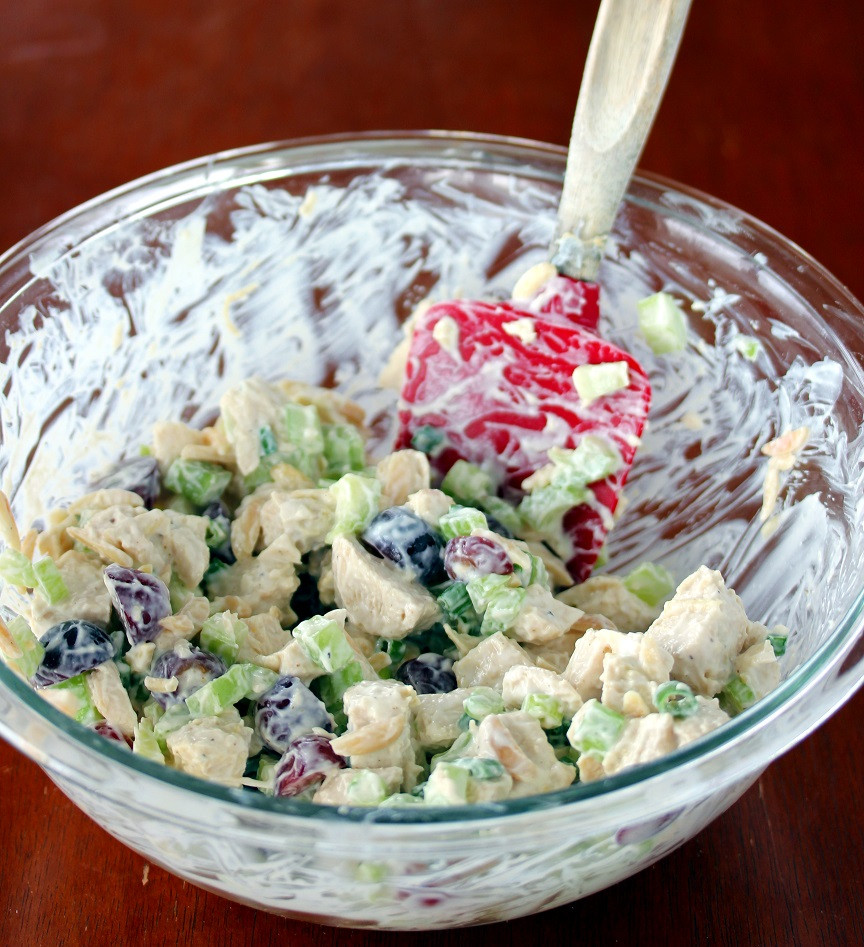 Savory Chicken Salad
 Sweet and Savory Chicken Salad with Creamy Yogurt Dressing