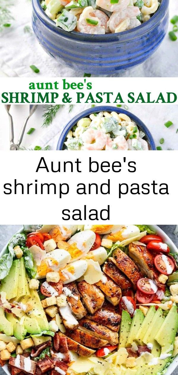 Seafood Pasta Salad Recipe Paula Deen
 Aunt Bee s Shrimp and Pasta Salad This is a great pasta