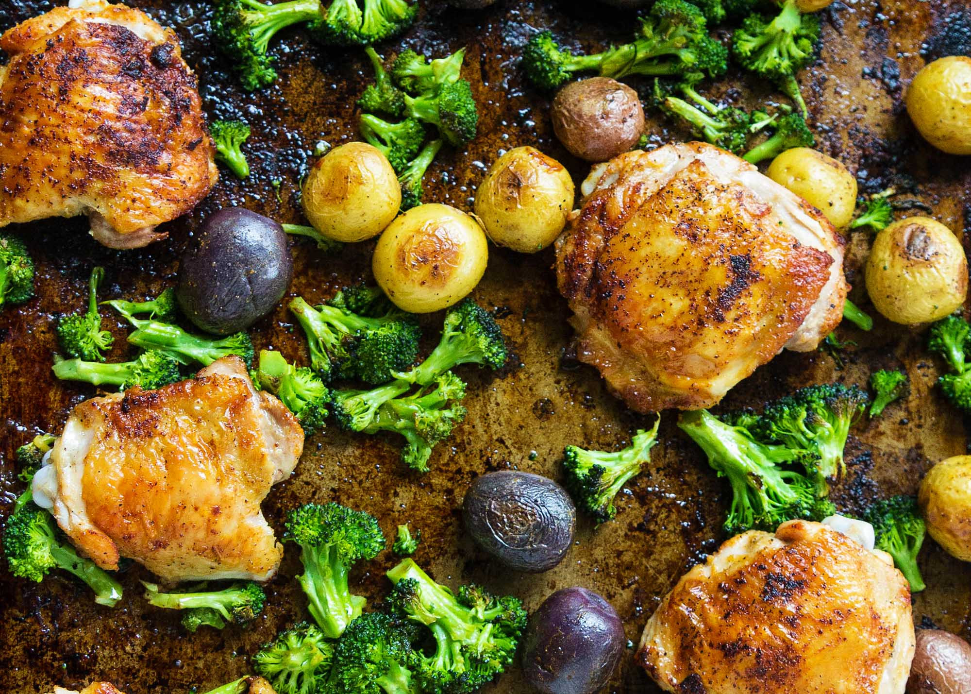 Sheet Pan Chicken Thighs And Broccoli
 Sheet Pan Chicken with Roasted Broccoli and Potatoes So