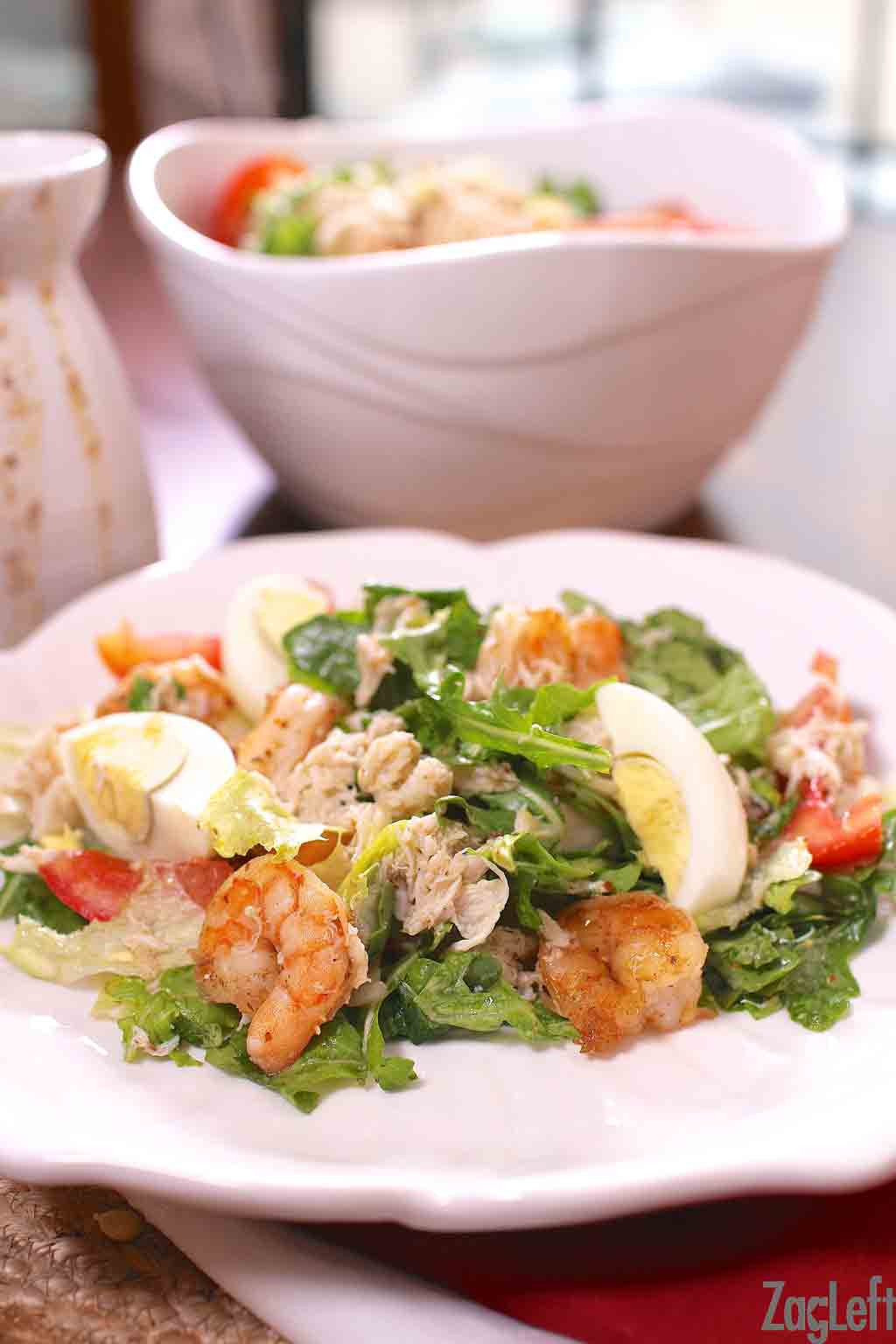Shrimp And Crab Salad
 Shrimp And Crabmeat Salad With Creole Dressing ZagLeft