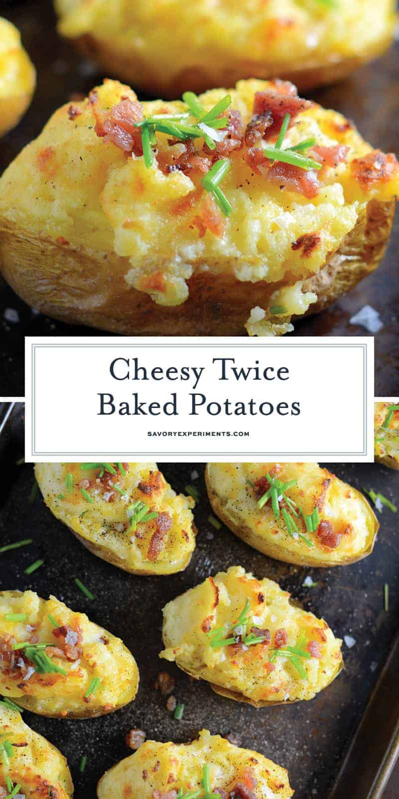 Side Dishes For Baked Potatoes
 Cheesy Twice Baked Potatoes