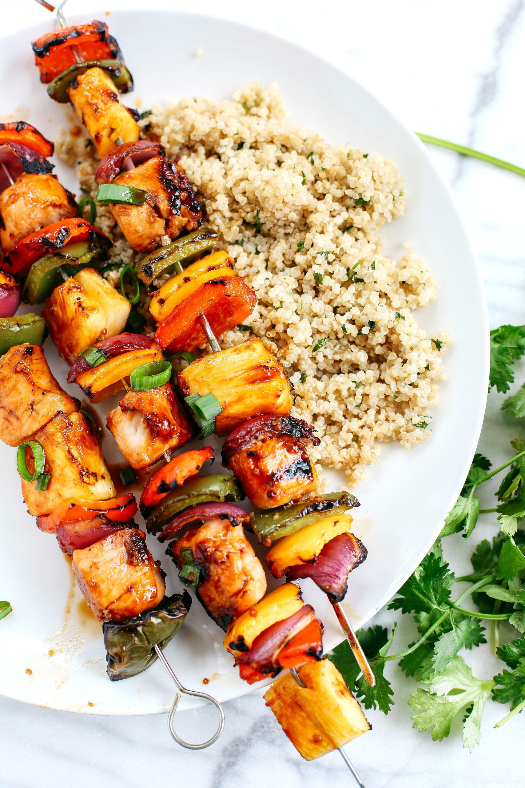 Side Dishes For Chicken Kabobs
 Hawaiian Chicken Kabobs Eat Yourself Skinny