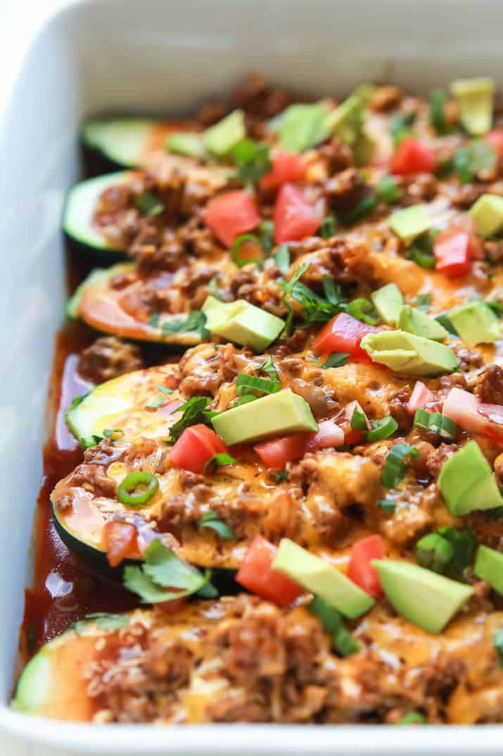 Simple Things To Make With Ground Beef
 Ground Beef Enchilada Zucchini Boats