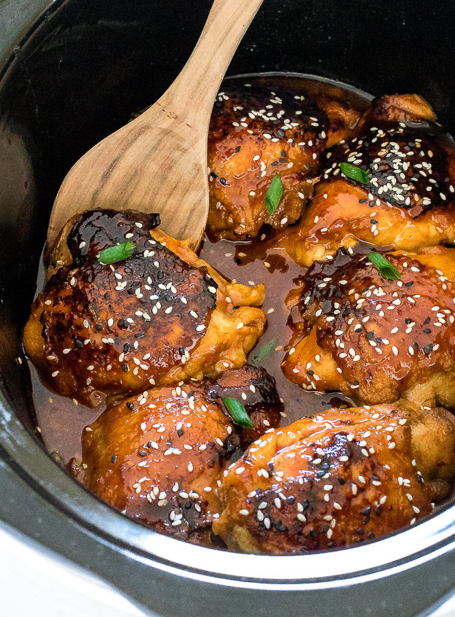 Slow Cooker Chicken Legs
 sticky chicken thighs slow cooker