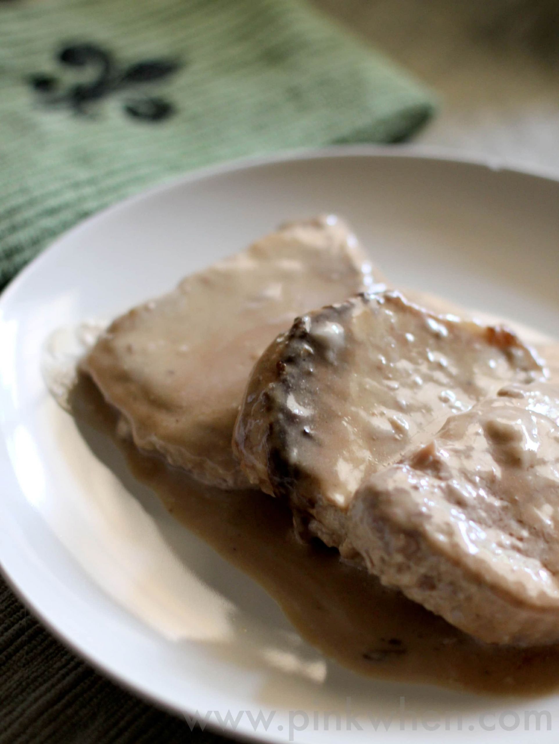 Slow Cooker Pork Chops And Gravy
 Slow Cooker Pork Chops with Gravy PinkWhen