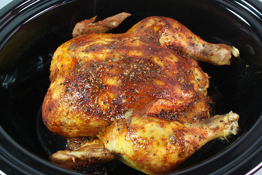 Slow Cooker Whole Roast Chicken
 Slow Cooker Roasted Chicken Don t Sweat The Recipe