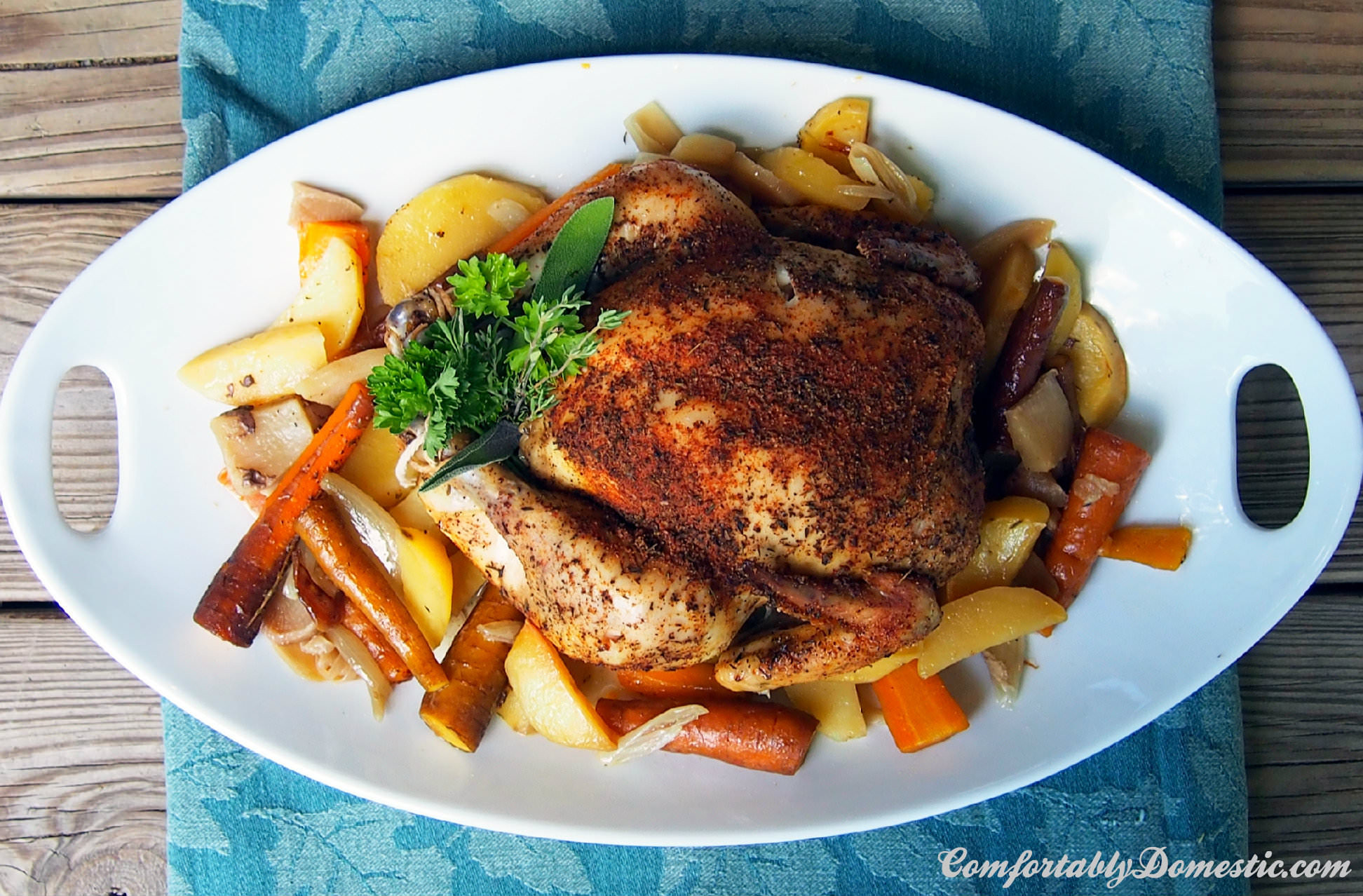 Slow Cooker Whole Roast Chicken
 Slow Cooker Whole Roasted Chicken fortably Domestic