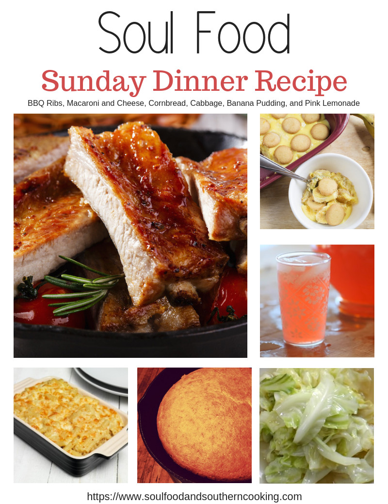 Soul Food Sunday Dinner Ideas
 Soul Food Dinner Menu and Recipes BBQ Ribs Dinner
