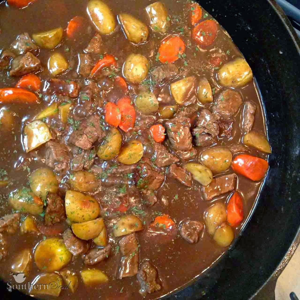 Southern Beef Stew
 Skillet Beef Stew A Southern Soul
