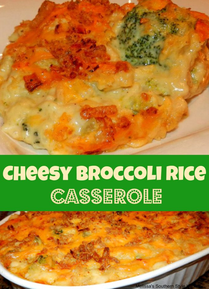 Southern Broccoli Cheese Rice Casserole
 Cheesy Broccoli Rice Casserole