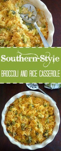 Southern Broccoli Cheese Rice Casserole
 Southern Broccoli and Rice Casserole