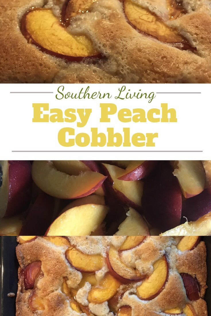 Southern Living Peach Cobbler Recipe
 Easy Peach Cobbler Recipe