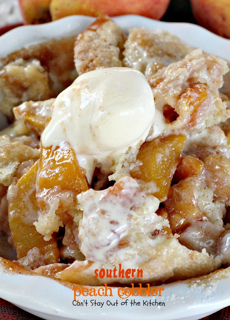 Southern Living Peach Cobbler Recipe
 Southern Peach Cobbler Can t Stay Out of the Kitchen