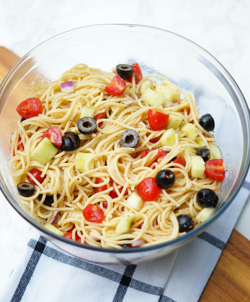 Spaghetti Salad Recipe
 Easy Summer Spaghetti Salad