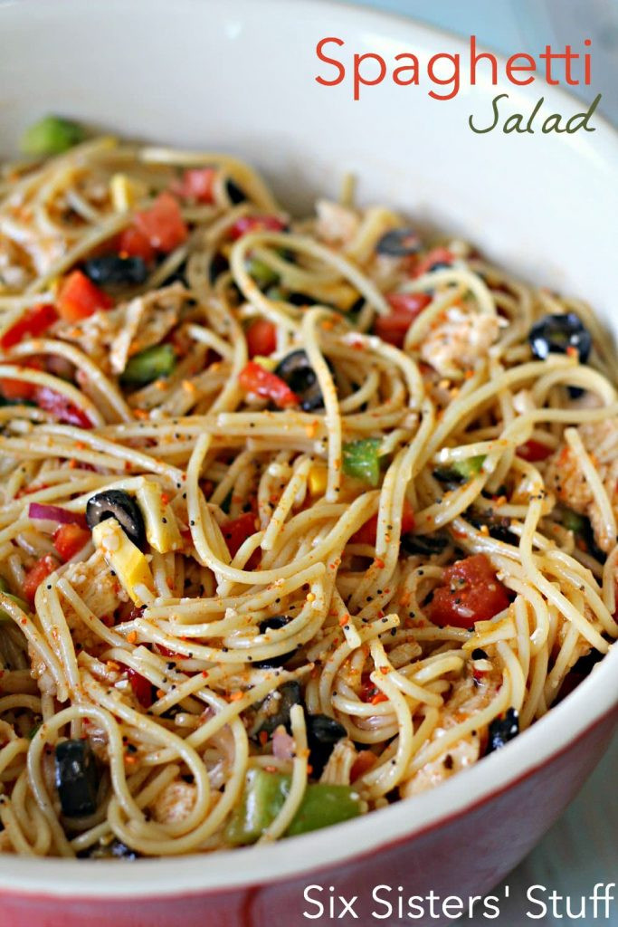 Spaghetti Salad Recipe
 Spaghetti Salad Recipe – Six Sisters Stuff