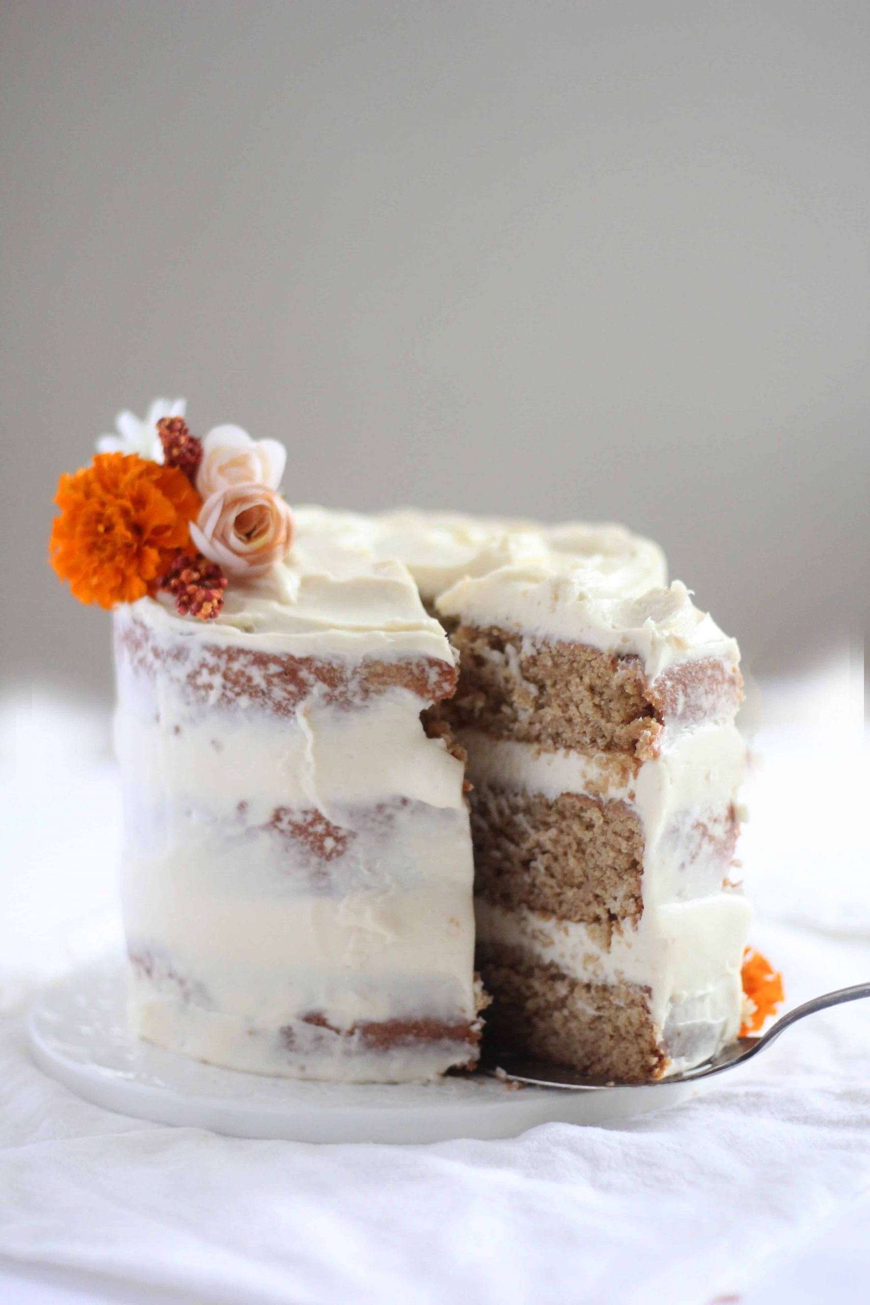 Spice Cake Frosting
 Buttermilk Spice Layer Cake with Brown Sugar Cream Cheese