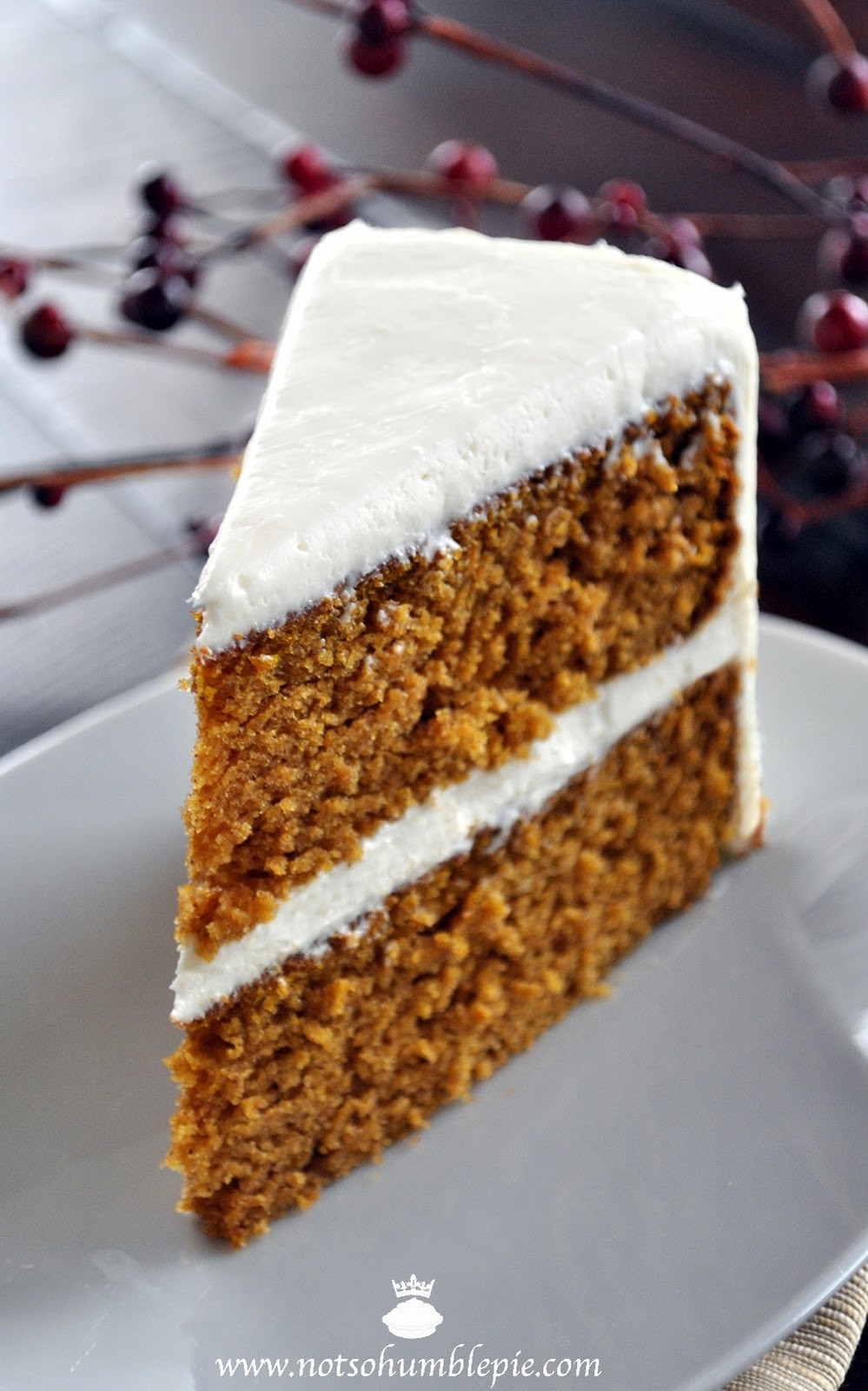 Spice Cake Frosting
 Not So Humble Pie Pumpkin Spice Cake with Whipped Cream