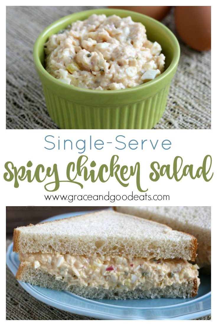 Spicy Chicken Salad Recipe
 Single Serve Spicy Chicken Salad Grace and Good Eats