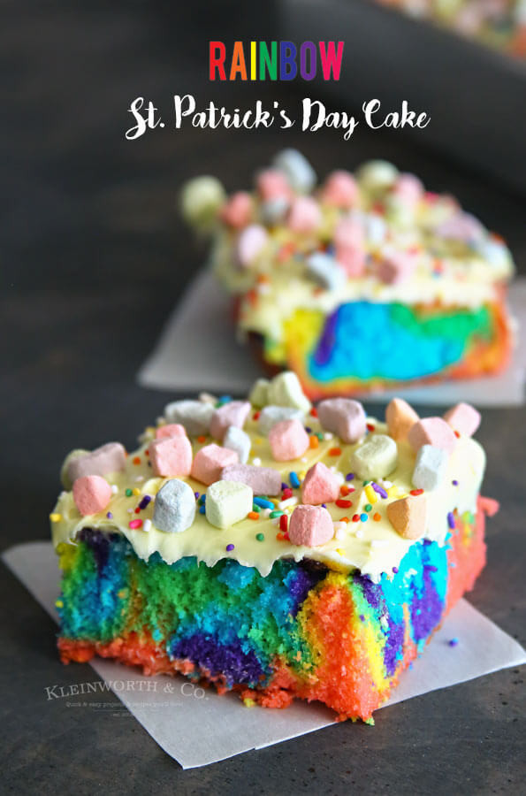 St Patrick&amp;#039;s Day Cake Recipes Luxury Rainbow St Patrick S Day Cake Kleinworth &amp; Co