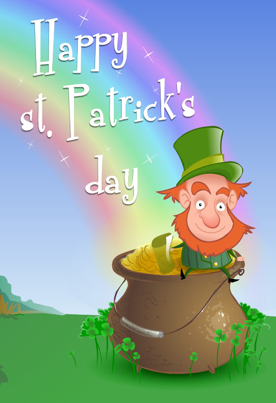 St Patrick's Day Card Ideas
 Leprechaun Wishing St Patrick s Day Card Free