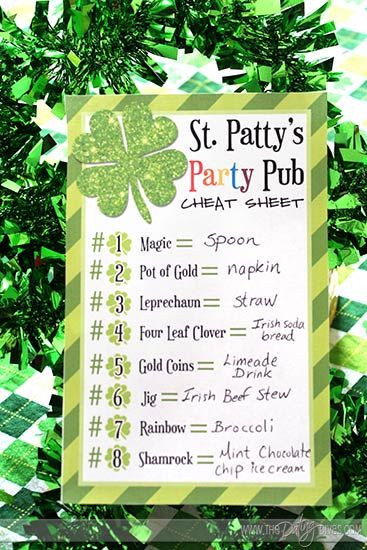 St Patrick's Day Menu Ideas
 St Patty s Party Pub A Fun St Patrick s Day Family