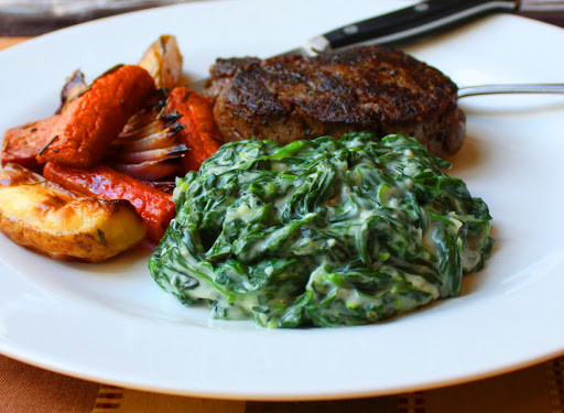 Steak Side Dishes
 Food Wishes Video Recipes Creamed Spinach – King of the
