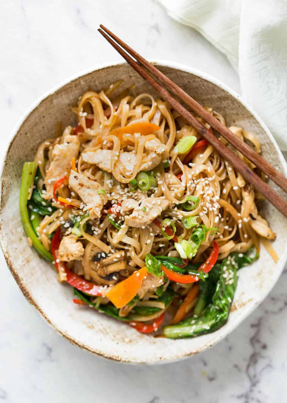 Stir Fry Rice Noodles
 Chicken Stir Fry with Rice Noodles